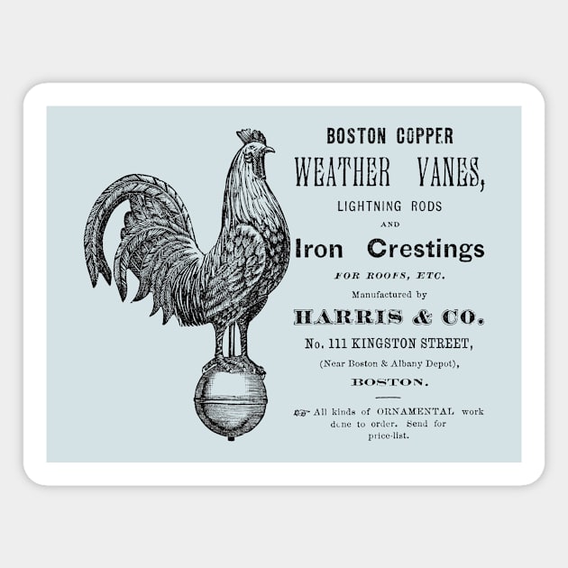 19th C. Boston Weather Vanes Magnet by historicimage